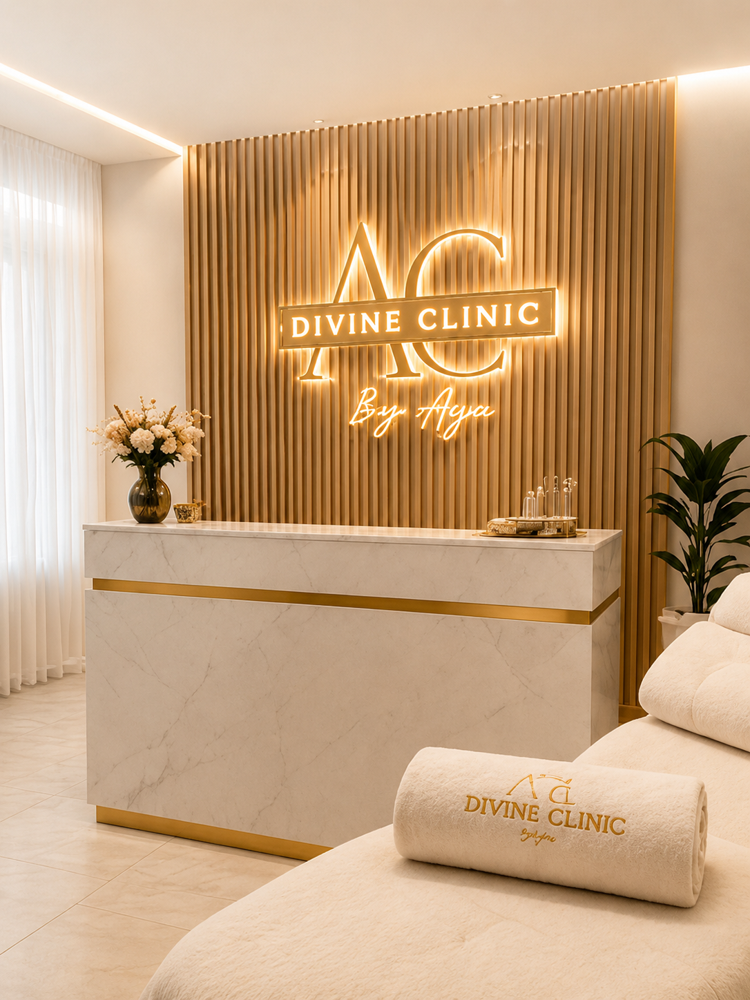 Luxuriöser Behandlungsraum der Divine Clinic